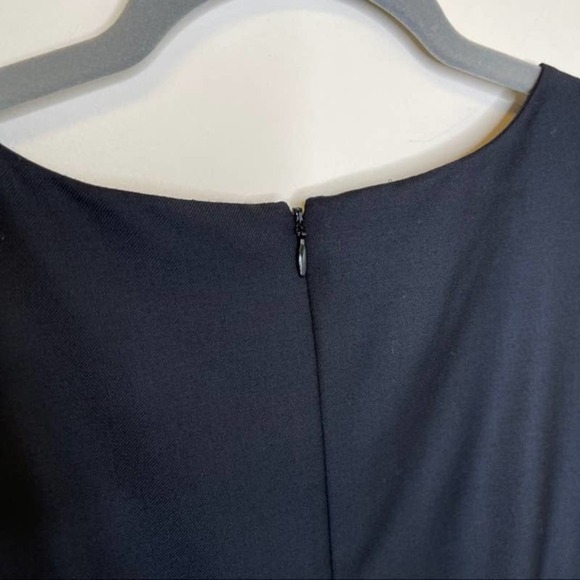 J. Crew Gray Wool Pleated Sleeveless Sheath Dress 6 - Picture 4 of 7